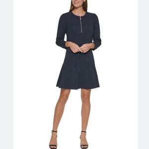 Tommy Hilfiger Dark Blue Long Sleeve Dress Size 10